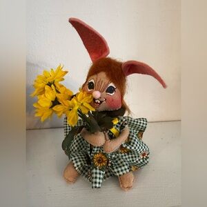 Vintage Annalee Spring Bunny Cotton Tails Rabbit 1996